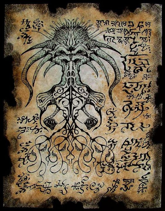 Theo giai thoại, không lâu sau khi viết Necronomicon, tác giả Abduh Alhazred biến mất không một dấu vết. Dường như ông đã bị một thế lực nào đó trừng phạt vì dám tiết lộ những kiến thức không được dành cho người thường.