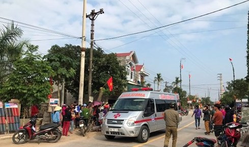 Hiện trường vụ tai nạn.