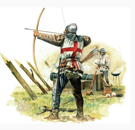 Vào thời trung cổ, những cung thủ người Anh thường cắm đầu mũi tên xuống đất ngay phía trước mặt mình. Làm như vậy, không những họ có thể rút mũi tên và bắn được nhanh, mà đầu mũi tên sẽ bị bẩn và dễ gây nhiễm trùng cho kẻ trúng tên.