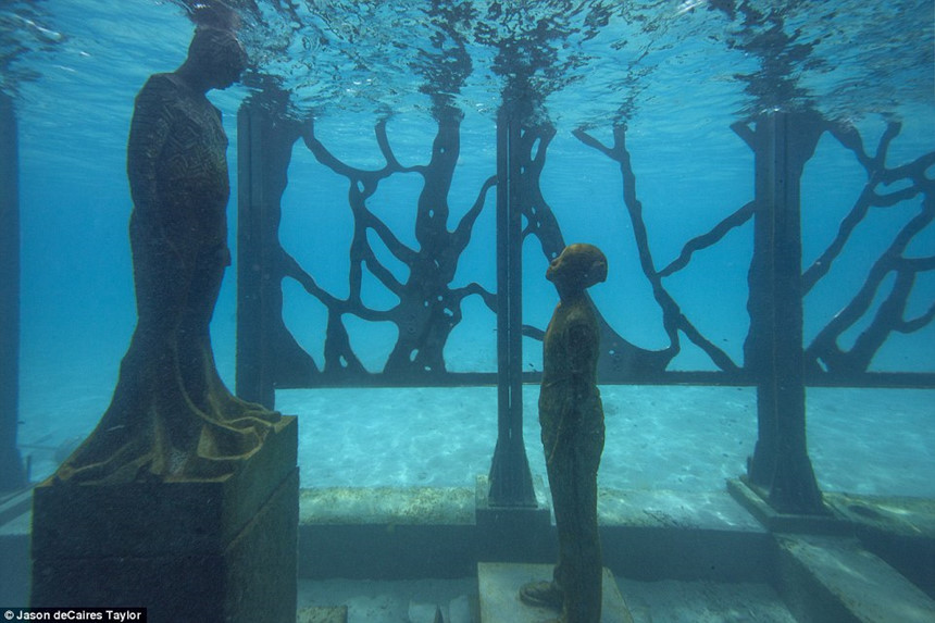 Người ta hy vọng rằng phần chìm của tác phẩm nghệ thuật này sẽ đóng vai trò là nơi trú ẩn vĩnh viễn cho động vật hoang dã. Do đóvật liệu, tính chất và cấu trúc ở đây đã được tạo ra cẩn thận để khuyến khích điều này.