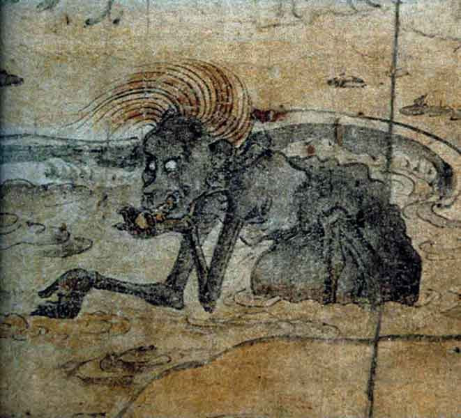 Do chưa được cõi nào tiếp nhận, những con ma này vật vờ trên dương gian, phải lang thang và chịu đói rét, hoặc quấy rối người sống để kiếm miếng ăn. Ảnh: UCI.