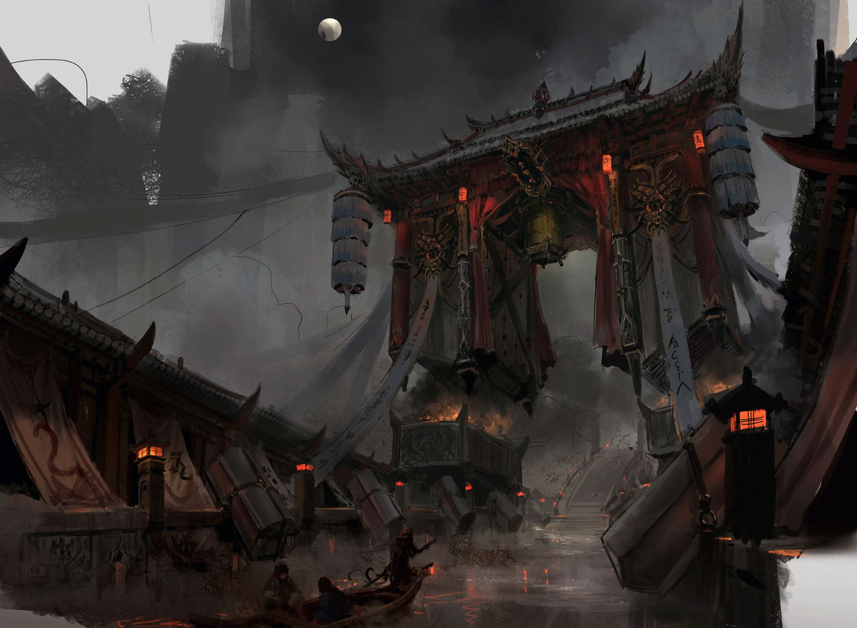 Cụ thể, vào ngày mùng 2 tháng 7, cửa bắt đầu được mở. Trước 12h đêm ngày 14 tháng 7 âm lịch các linh hồn phải trở lại địa ngục và cửa địa ngục lại được đóng lại. Một năm sau vào đúng ngày 2/7 cửa mới được mở ra. Ảnh: Pinterest.