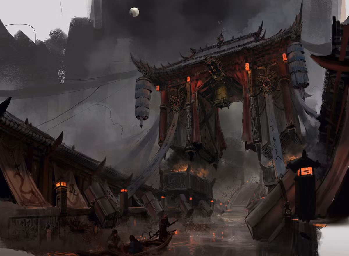 Cụ thể, vào ngày mùng 2 tháng 7, cửa bắt đầu được mở. Trước 12h đêm ngày 14 tháng 7 âm lịch các linh hồn phải trở lại địa ngục và cửa địa ngục lại được đóng lại. Một năm sau vào đúng ngày 2/7 cửa mới được mở ra. Ảnh: Pinterest.