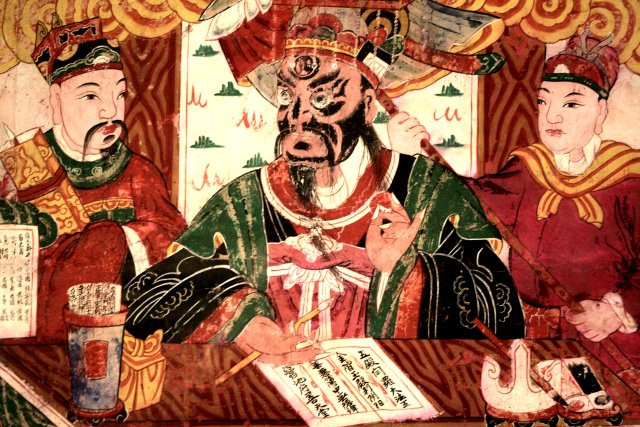 Trong nền văn hóa của các nước khu vực Đông Á, Diêm Vương được coi là chúa tể của địa ngục, người cai quản Thập Điện Diêm Vương - nơi phán xét con người ở cõi chết căn cứ vào những điều họ đã làm khi còn sống. Ảnh: Reed College.