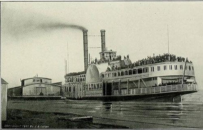 Hầu hết hành khách có mặt trên tàu là lính liên minh quê ở Ohio được phóng thích. Chính phủ Hoa Kỳ đã kí hợp đồng để tàu Sultana đưa những tù nhân chiến tranh về nhà.