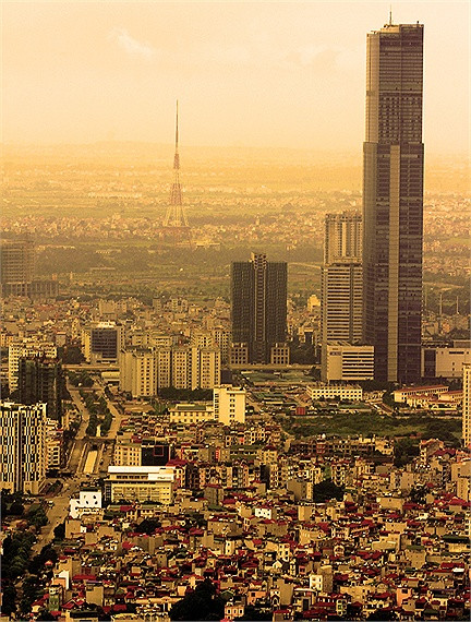 Keangnam Hanoi Landmark Tower - tòa nhà cao nhất Việt Nam (Cao hơn Lotte Center Hanoi 83m).