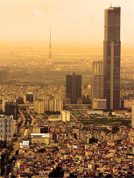 Keangnam Hanoi Landmark Tower - tòa nhà cao nhất Việt Nam (Cao hơn Lotte Center Hanoi 83m).