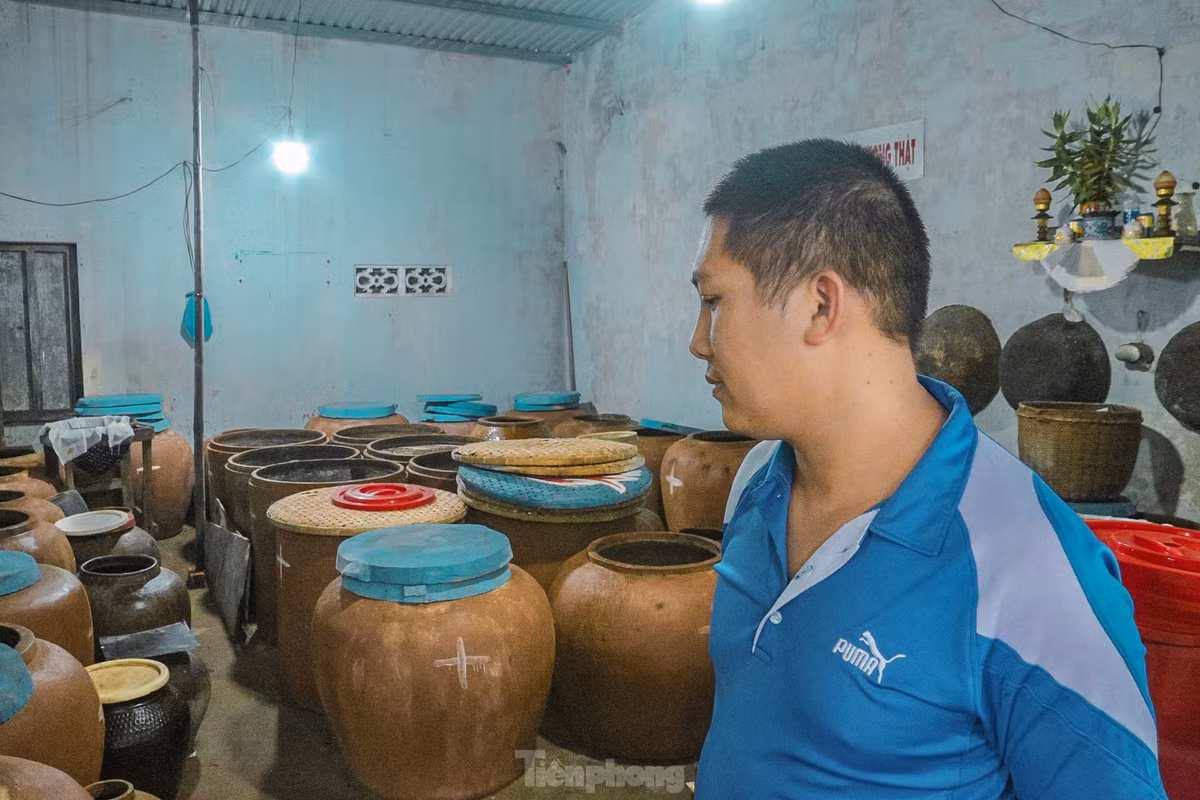 Ông Phan Công Quang - Giám đốc hợp tác xã dịch vụ tổng hợp Ô Long chia sẻ: Hiện hợp tác xã đang có 13 nhân viên, 7 xã viên đang hoạt động liên tục trong những ngày cuối năm. Sản lượng một năm ủ khoảng 50 tấn cá. Dịp Tết này sản lượng tính theo lượng mắm khoảng 10.000 lít tương đương khoảng 20 tấn, chiếm 40% tỷ lệ cho cả năm, tăng hơn 10% so với năm ngoái.