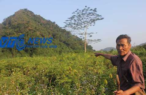 Ông Trinh chỉ nơi tổ tiên phục kích hổ xám.