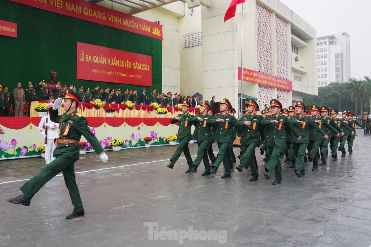 Năm 2024, lực lượng vũ trang tỉnh Nghệ An quyết tâm thực hiện xuất sắc mệnh lệnh huấn luyện chiến đấu của Bộ Tư lệnh Quân khu 4; xây dựng lực lượng vũ trang tỉnh vững mạnh toàn diện “mẫu mực, tiêu biểu”. Năm huấn luyện bắt đầu từ ngày 1/3, kết thúc vào ngày 15/12. Trong đó, thời gian huấn luyện cán bộ là 65 ngày/năm; chiến sĩ nhập ngũ năm 2023, 2024 là 9 tháng, chia làm 2 giai đoạn; đơn vị sẵn sàng chiến đấu 16 ngày/tháng; đơn vị vừa huấn luyện, vừa làm nhiệm vụ là 8 ngày/tháng.