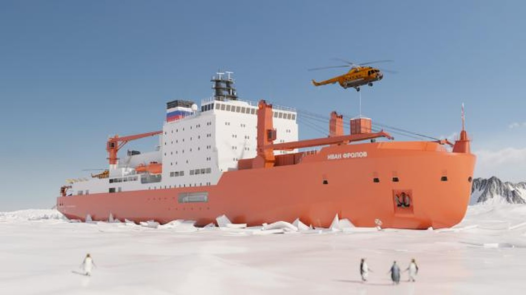 Con tàu nói trên được khởi đóng tại Nhà máy đóng tàu Admiralty tại St. Petersburg, khách hàng là Cơ quan giám sát khí tượng thủy văn và môi trường Nga (Roshydromet). Theo Reporter.