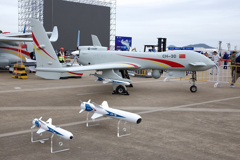 Một máy bay chiến đấu không người lái CH-3D. Ảnh: VCG/China Daily.