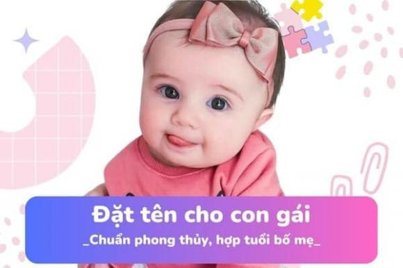 Nam 2024, dat ten con gai the nao hop tuoi bo me?