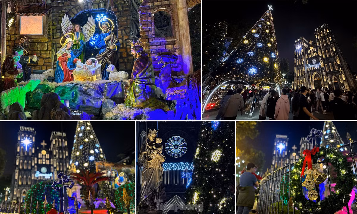 Khung canh Giang sinh som lung linh o Nha tho Lon-Hinh-4