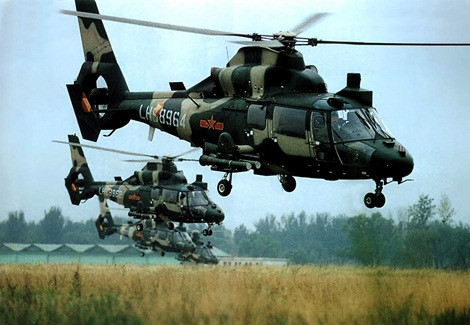 Máy bay trực thăng vũ trang của Trung Quốc.