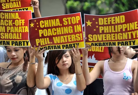 Biểu tinh phản đối Trung Quốc ở Philippines.