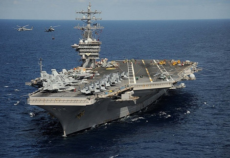 Tàu sân bay USS Nimitz từng tiến vào Biển Đông để răn đe Trung Quốc.