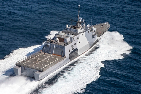 Tàu chiến Mỹ đồn trú tại Singapore sẽ "khóa chặt" các eo biển Malacca và Singapore.