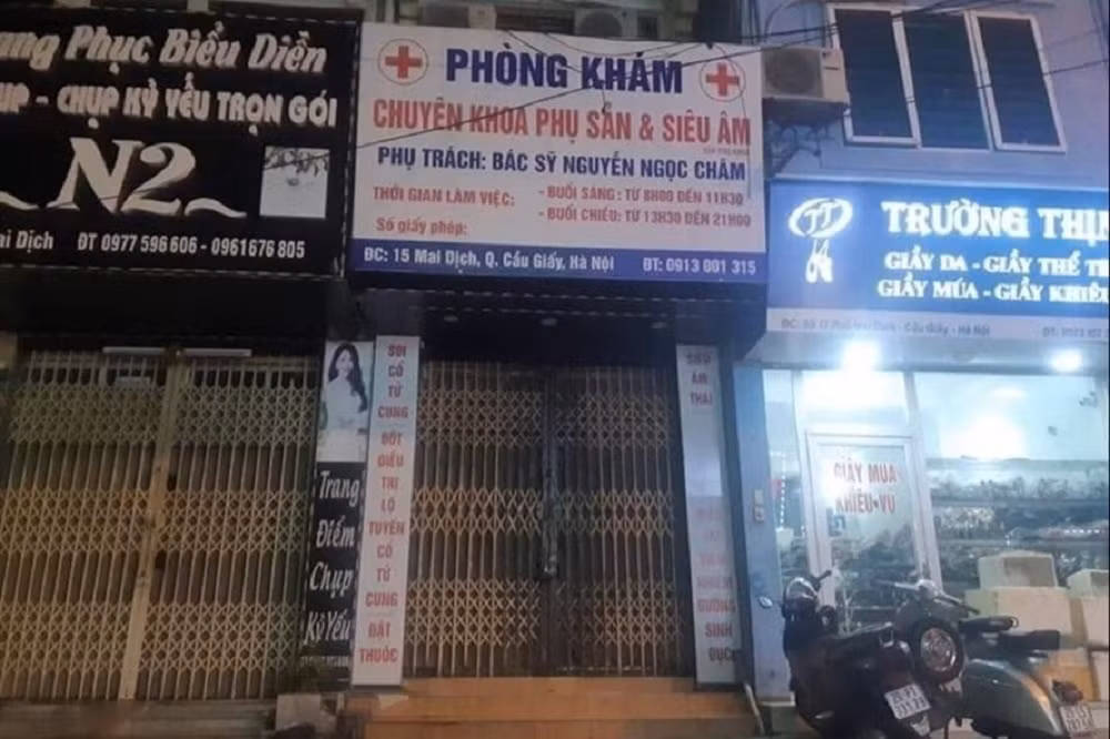 BYT chi dao lam ro vu thai phu tu vong tai phong kham Ha Noi