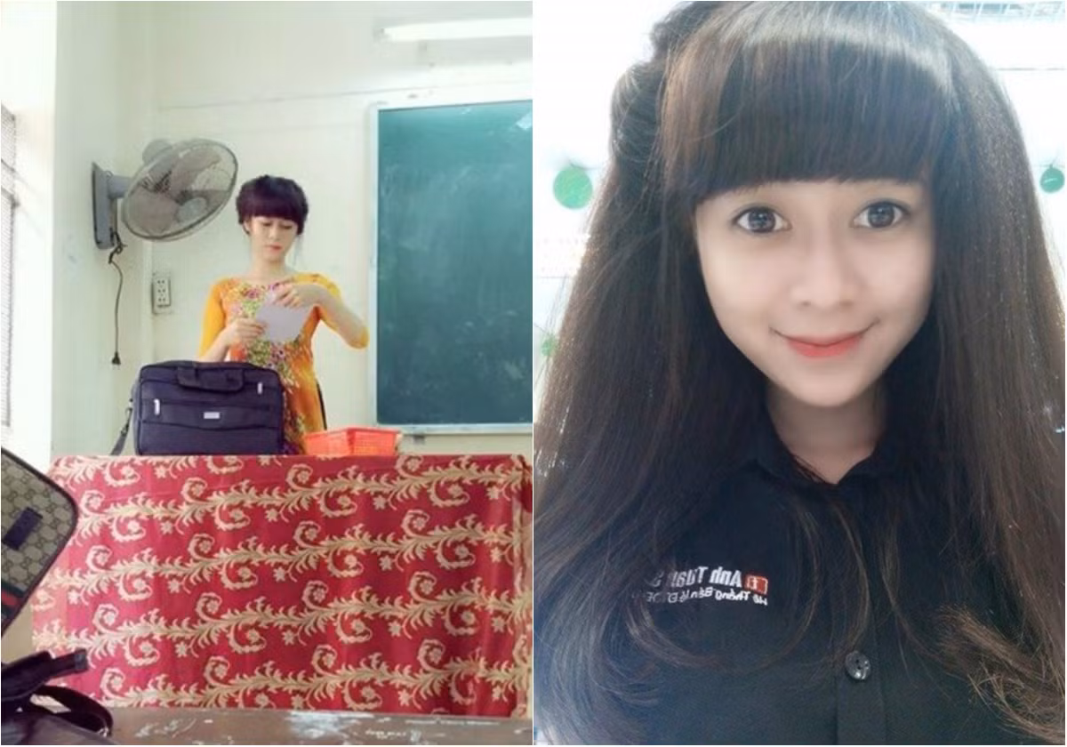 Giống như Thi Phương, cô giáo môn địa lý của Trung tâm giáo dục thường xuyên quận 8, TP HCM, Vũ Thị Phương sinh năm 1991 cũng vô tình nổi tiếng sau khi bức ảnh do học sinh chụp lén cô được chia sẻ lên mạng.