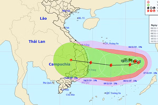 Du bao thoi tiet 7/11: Bao so 6 lien tuc manh them, co luc giat cap 14