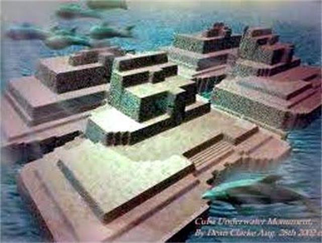 Dựa trên hình minh họa của các nhà hải dương học, có thể thấy những đường nét kiến trúc khá quen thuộc như ở các di chỉ cổ đại châu Mỹ như Chichen Itza hay Teotihuacan hay Palenque. Đó là các kim tự tháp dạng bậc thang, cao, mỏng ở phía sau, cạnh kế bên là các quảng trường rộng lớn.