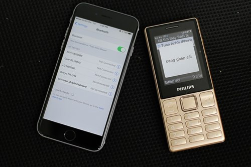 Điểm độc đáo trên Philips E170 là tính năng Bluetooth Partner, cho phép nối với smartphone Android hay iOS bất kỳ thông qua Bluetooth.