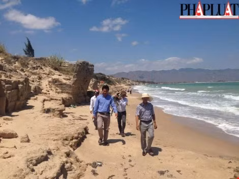 Lãnh đạo UBND xã Phước Thể đi thực địa, trưa 4/3.