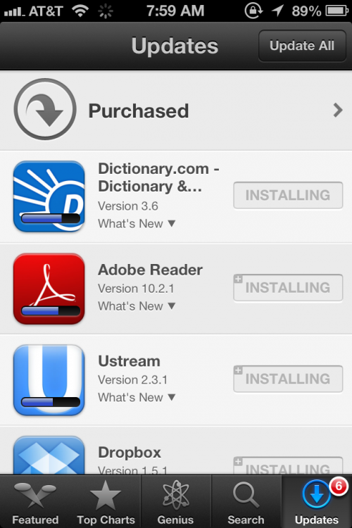  Không cập nhật phần mềm, ứng dụng trên smartphone. Các nhà phát triển phần mềm thường xuyên nâng cấp ứng dụng, hệ điều hành, vá các lỗ hổng bảo mật để giúp điện thoại hoạt động ổn hơn. Chính vì thế, người dùng cần cập nhật phần mềm để điện thoại hoạt động trong tình trạng được bảo mật cao nhất.
