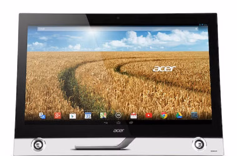 Acer cũng không chịu kém cạnh với chiếc máy All-in-One Acer TA272 HUL. Thiết bị chạy Android sở hữu màn hình 27”, ngoài ra nó còn có nhiệm vụ là màn hình cảm ứng khi được kết nối với một máy tính Windows 8. Cấu hình của máy bao gồm chip NVIDIA Tegra 4 nhân, màn hình 27” độ phân giải 2560x1440 cho góc nhìn rộng và khả năng nhận biết 10 điểm chạm cùng lúc.