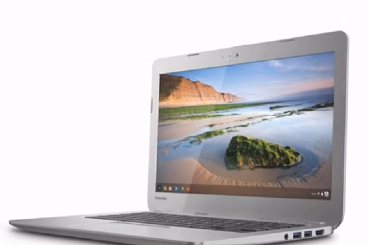 Toshiba đã có chiếc Chromebook đầu tiên của mình với lớp vỏ bằng nhôm cứng cáp, màn hình kích thước 13,3", độ phân giải 1366 x 768, máy có RAM 2GB và SSD 16GB và CPU Intel Cleron dùng kiến trúc Haswell hứa hẹn thời lượng hoạt động liên tục lên đến 9 giờ đồng hồ. Cũng trong dịp này, Toshiba đã giới thiệu hai dòng laptop Tecra W50 và Satellite P50t sở hữu màn hình 15,6" độ phân giải 4K Ultra-HD và nâng cấp dòng máy tính KIRAbook của mình với CPU Intel Haswell.
