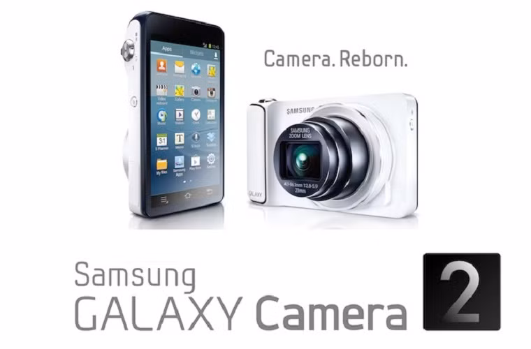 Samsung vừa chính thức thông báo sẽ ra mắt sản phẩm Samsung Galaxy Camera 2 tại CES 2014. Sản phẩm đã cải thiện nhiều thông số như chip xử lý 4 nhân 1.6Ghz, pin 2000mAh. Sản phẩm sở hữu một màn hình LCD cảm ứng HD siêu nét 4.8 inch, cảm biến 16MP BSI CMOS, Zoom lên tới 21x, 2Gb RAM đi kèm 50Gb lưu trữ trên Dropbox. Bên cạnh đó còn có nhiều tính năng đáng giá như Tag and Go, Photo Beam hay Mobile Link.