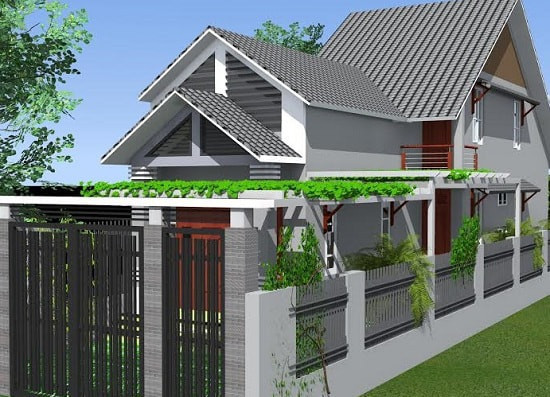 Mau nha cap 4 mai Thai 8x12m tho mong va tinh te-Hinh-3