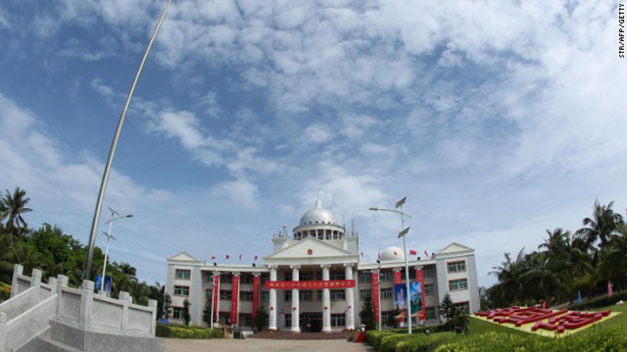 Tòa nhà chính phủ mới được xây dựng ở cái gọi là “thành phố Tam Sa” cũng mô phỏng thiết kế của Tòa nhà Quốc hội Mỹ.