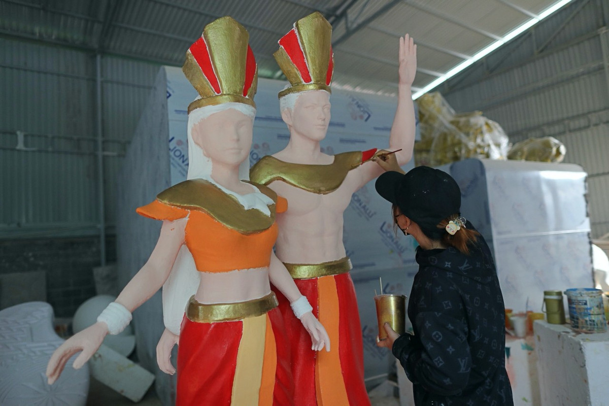 Bên trong xưởng chế tác rồng khủng cho Tết Giáp Thìn 2024 ảnh 20 Bên trong xưởng chế tác rồng khủng cho Tết Giáp Thìn 2024 ảnh 20