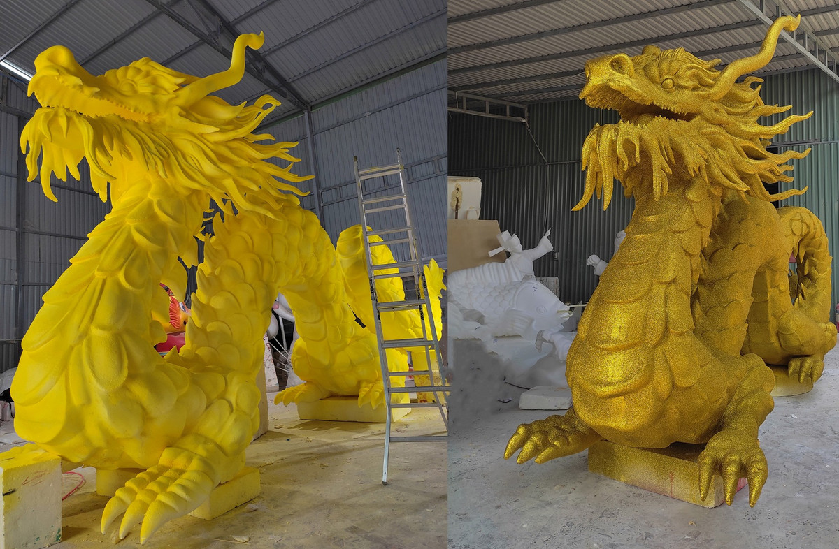 Bên trong xưởng chế tác rồng khủng cho Tết Giáp Thìn 2024 ảnh 15 Bên trong xưởng chế tác rồng khủng cho Tết Giáp Thìn 2024 ảnh 15