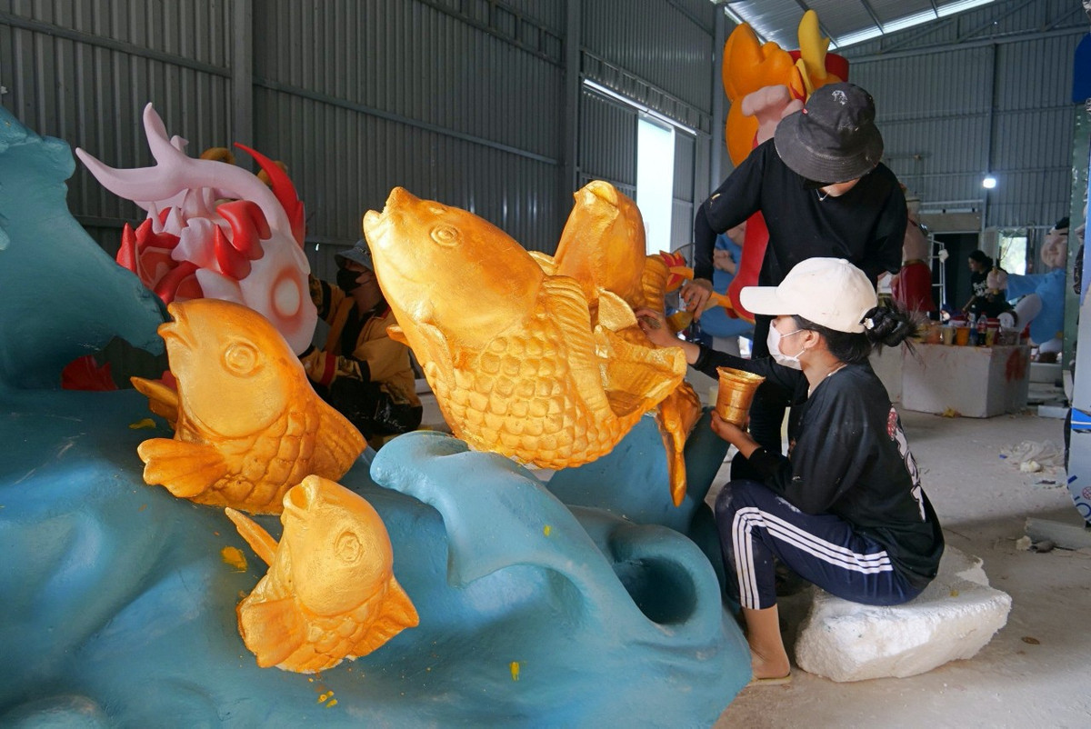 Bên trong xưởng chế tác rồng khủng cho Tết Giáp Thìn 2024 ảnh 19 Bên trong xưởng chế tác rồng khủng cho Tết Giáp Thìn 2024 ảnh 19