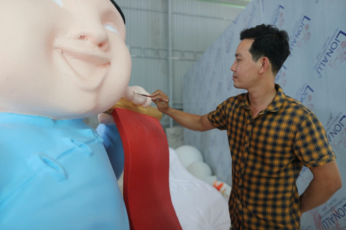 Bên trong xưởng chế tác rồng khủng cho Tết Giáp Thìn 2024 ảnh 6 Bên trong xưởng chế tác rồng khủng cho Tết Giáp Thìn 2024 ảnh 6