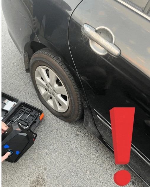 Nhiều ô tô bị thủng săm khi đang lưu thông trên cầu Thanh Trì ảnh 1