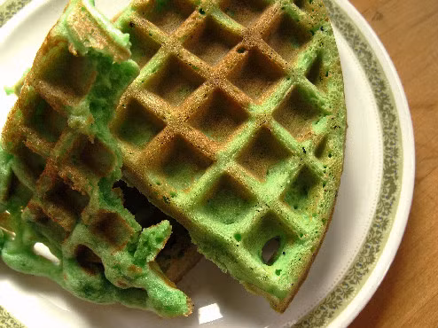 Bánh Pandan Waffle.