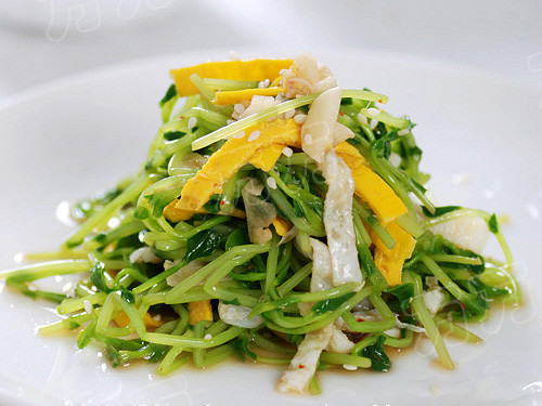 Hay nộm rau mầm xoài xanh cũng chống ngán rất tuyệt vời.