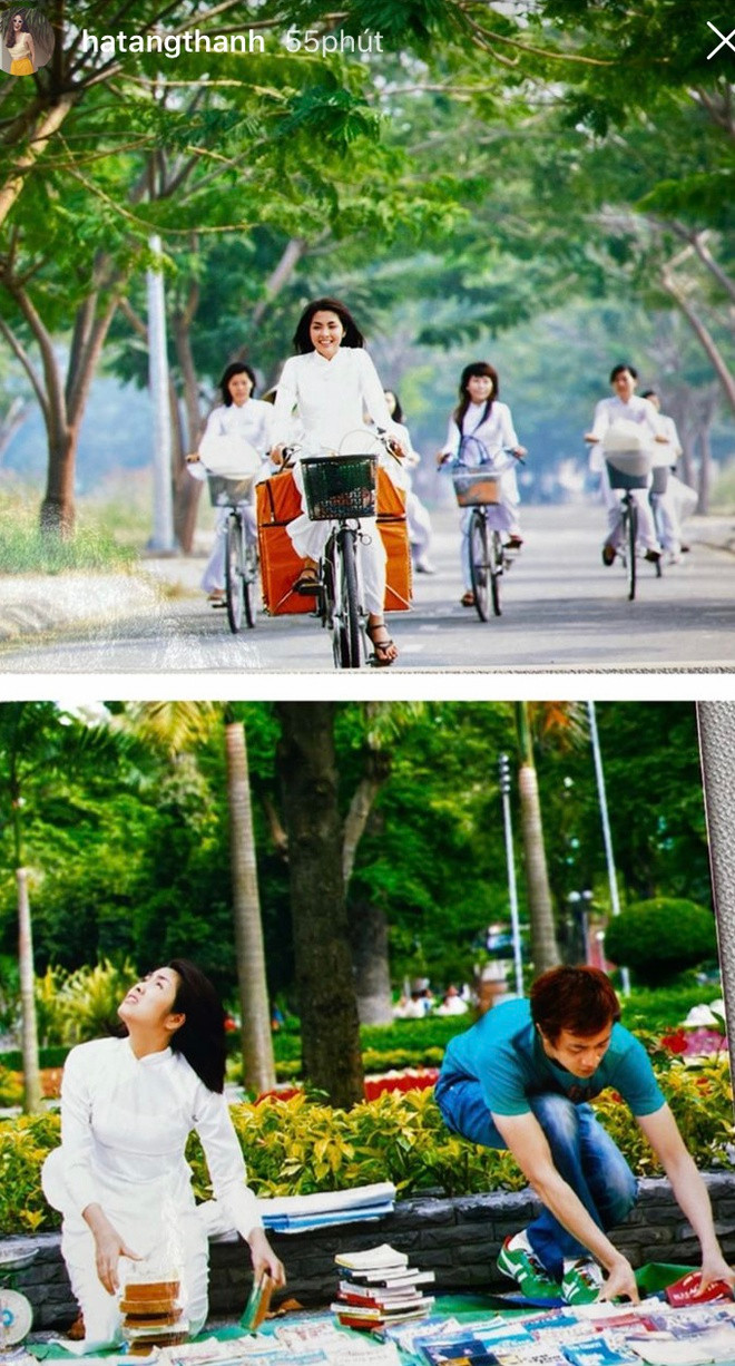 Ôn lại kỷ niệm với loạt ảnh từ 12 năm về trước, Tăng Thanh Hà chia sẻ rằng bé Chloe - con gái của cô đã ngồi buồn bã khi nhìn những bức hình mẹ khóc. "Trúc hồi này đã 2 đứa rồi", cựu diễn viên tâm sự.