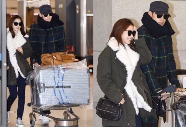 Bi Rain luôn nắm chặt tay vợ và bảo vệ nữ diễn viên Mật danh Iris giữa đám đông. Ngôi sao Ngôi nhà hạnh phúc không bao giờ rời Kim Tae Hee nửa bước. Chưa kể đến những cử chỉ quan tâm ân cần càng chứng tỏ sự cưng chiều của anh dành cho mỹ nhân Nấc thang lên thiên đường.