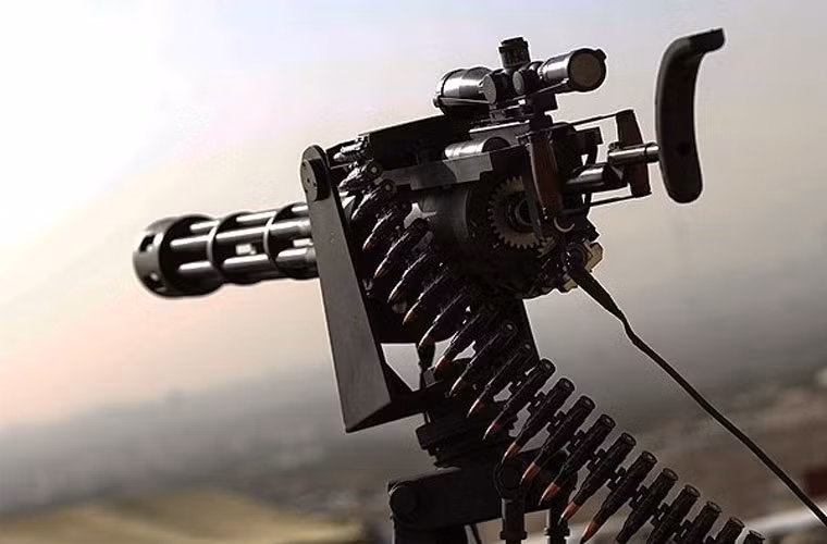 Súng máy đa nòng kiểu Gatling Project Nasr.