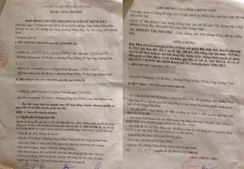 Một số giấy tờ mà vợ chồng ông Thành dùng để vay tiền bà B.