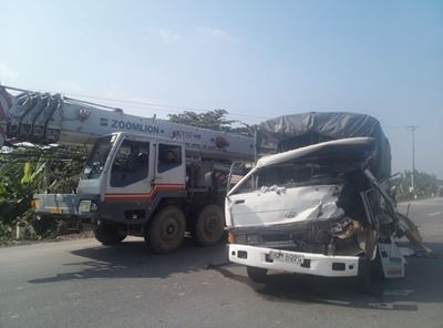 Hiện trường vụ tai nạn.