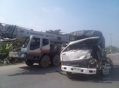 Hiện trường vụ tai nạn.