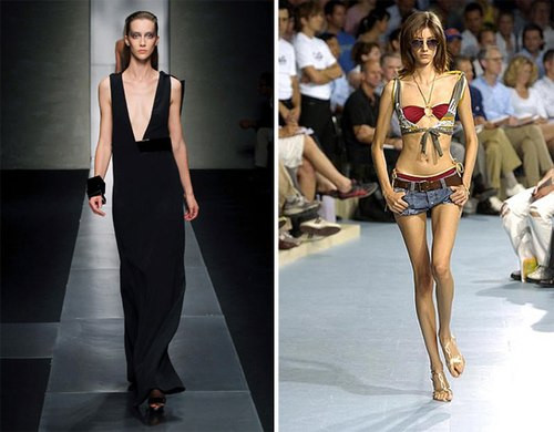 Ăn giấy lụa. Trong cuốn sách có tên “The Vogue Factor”, cựu biên tập viên Vogue Kirstie Clements vạch ra những mặt trái của ngành công nghiệp thời trang mà bà chứng kiến suốt 25 năm trong nghề. Cuốn sách tiết lộ một trong những phương pháp mà các người mẫu thường áp dụng để có được thân hình cò hương là ăn giấy lụa. Sở dĩ như vậy vì các người mẫu thường nhịn ăn dài ngày và giấy lụa là phương pháp khắc nghiệt nhưng "chúng sẽ lấp đầy dạ dày của họ", Kirstie giải thích.