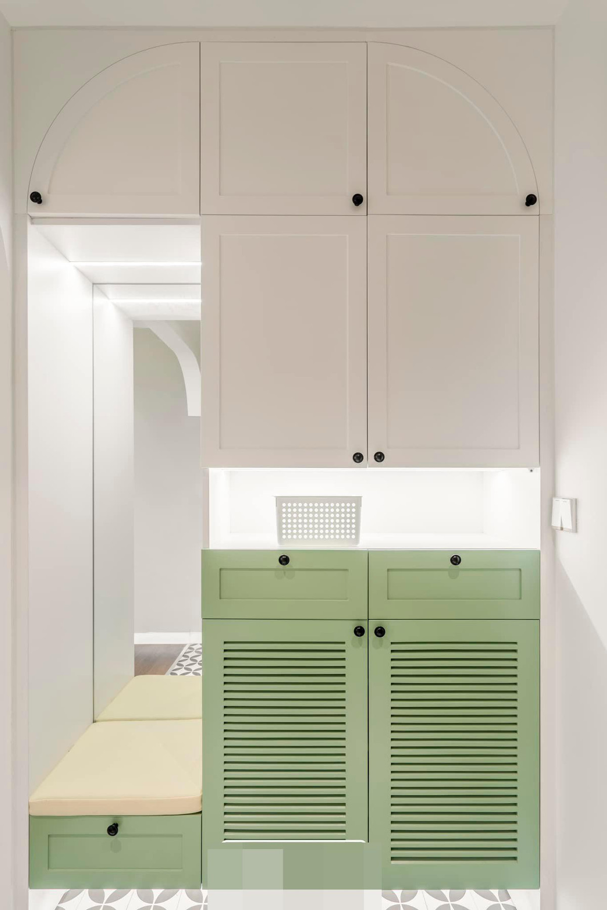 Căn hộ xanh bơ dịu dàng, đường nét thiết kế bắt mắt ảnh 3