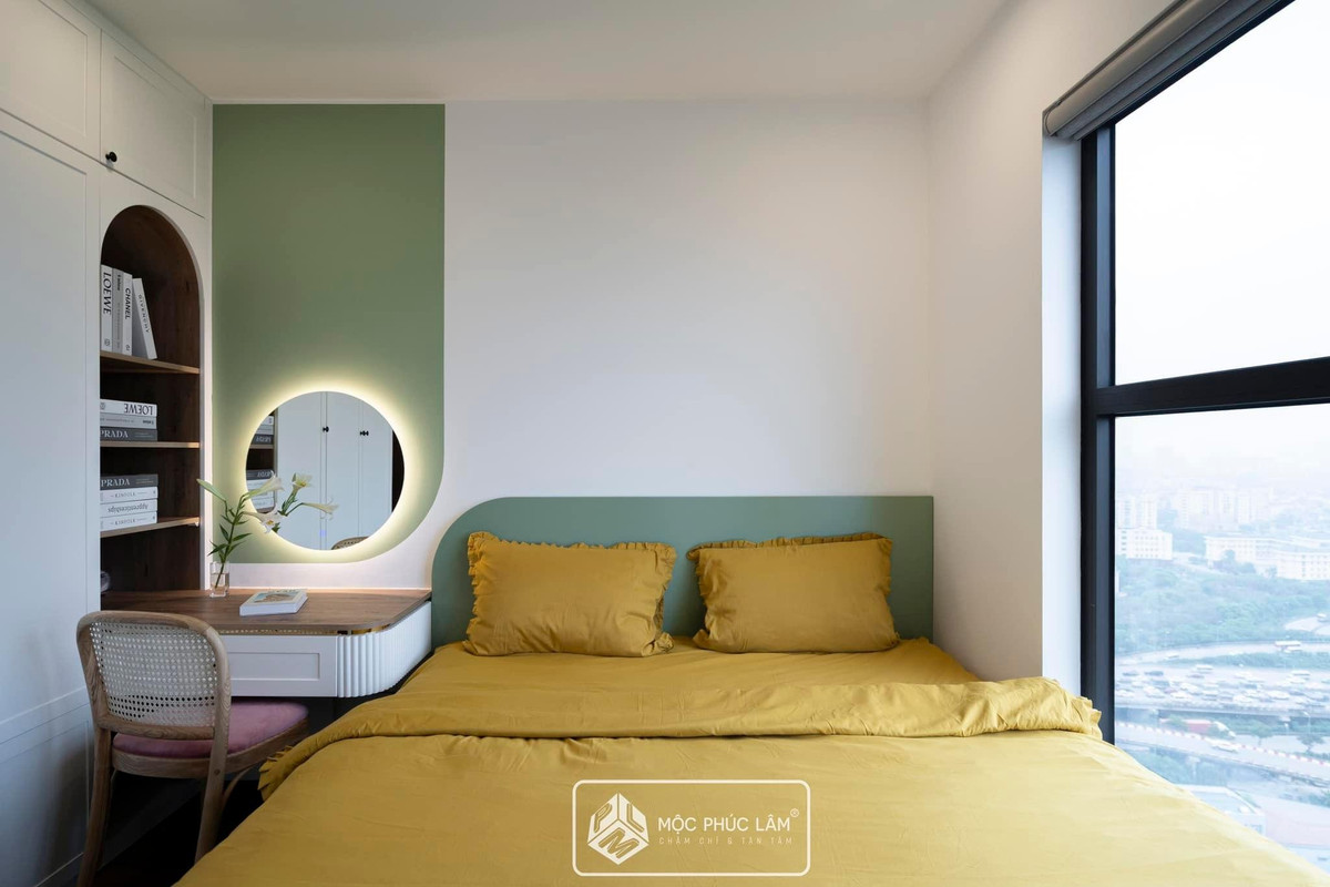 Căn hộ xanh bơ dịu dàng, đường nét thiết kế bắt mắt ảnh 14
